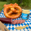 Load image into Gallery viewer, Oktoberfest Bavarian Soft Pretzel and Sausauge Gift Box