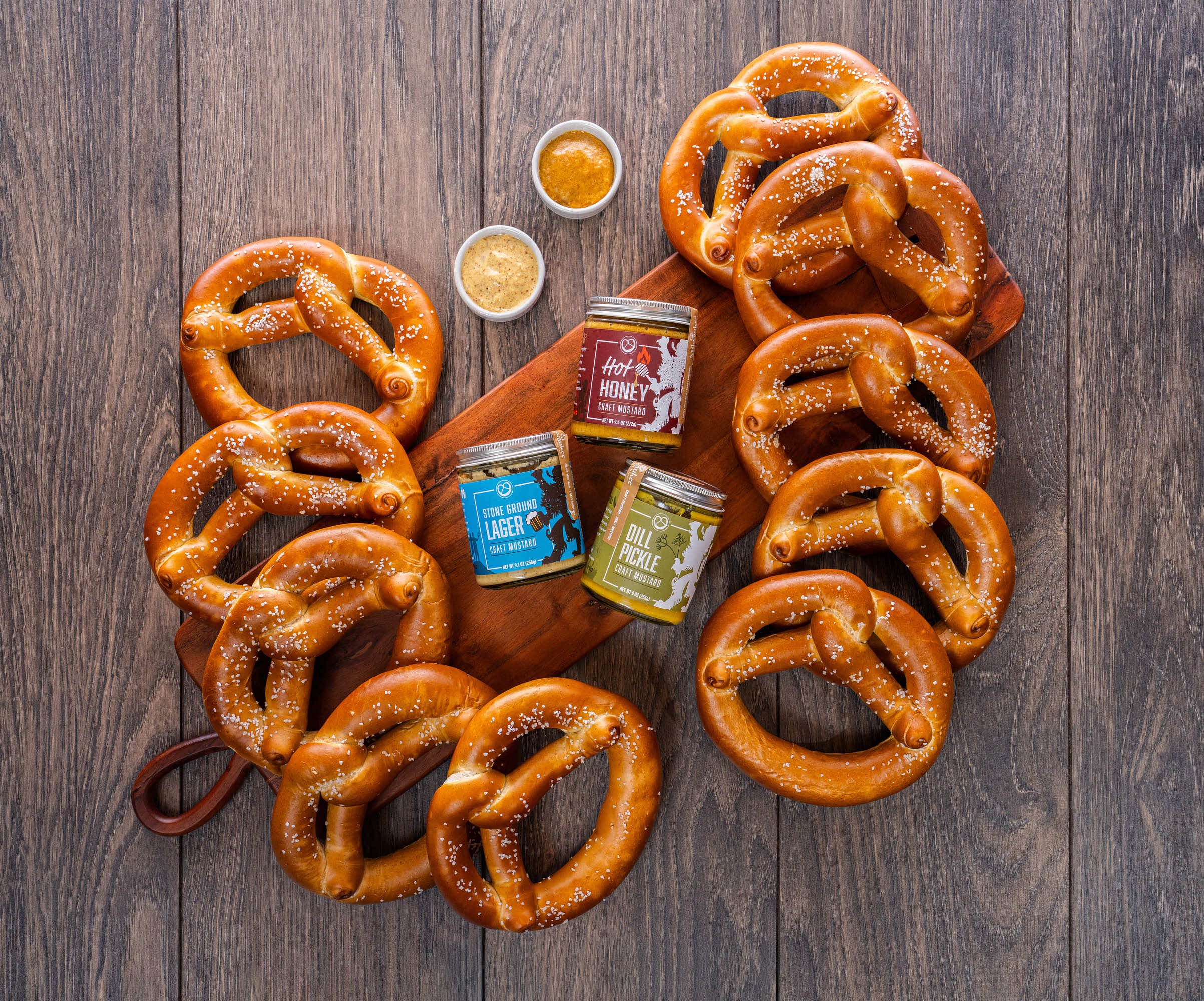 Ultimate Mustard Fan Bavarian Soft Pretzel Gift Pack – Milwaukee