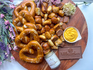 Mother's Day Soft Pretzel, Chocolate and Candle Gift Box