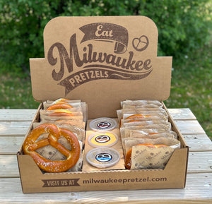 Catering Pick-Up At Milwaukee Pretzel Co.  - 24 5oz Twists and Dips Ready to Eat