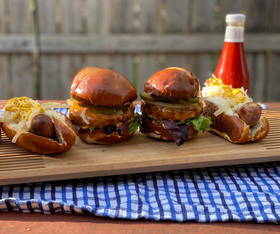 Bavarian Soft Pretzel Bun Grilling Pack