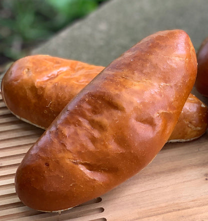Pretzel sausage bun