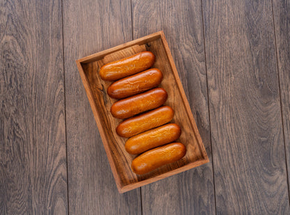 Pretzel sausage bun