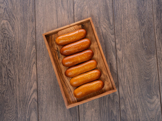 Pretzel sausage bun