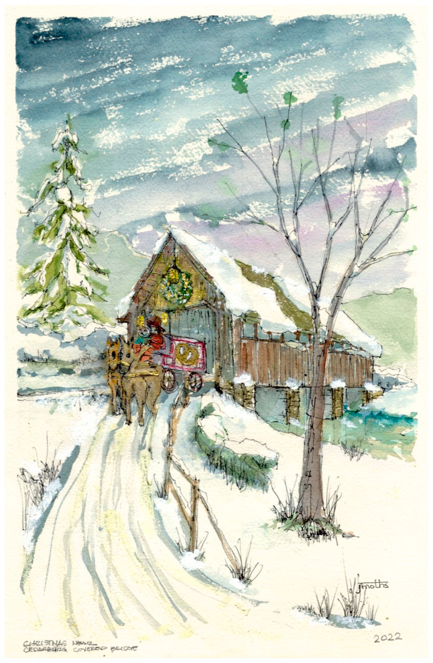 2022 Holiday Watercolor Print