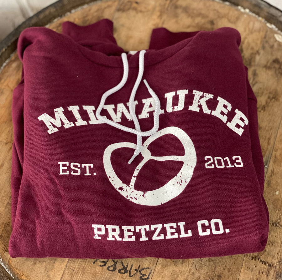 Fleece lined Milwaukee Pretzel Co. sweatshirt