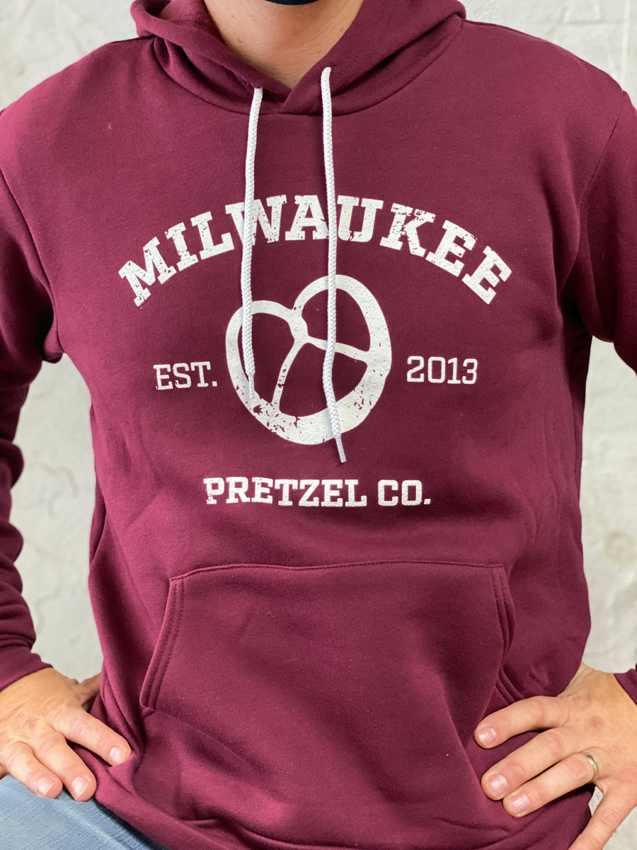 Fleece lined Milwaukee Pretzel Co. sweatshirt