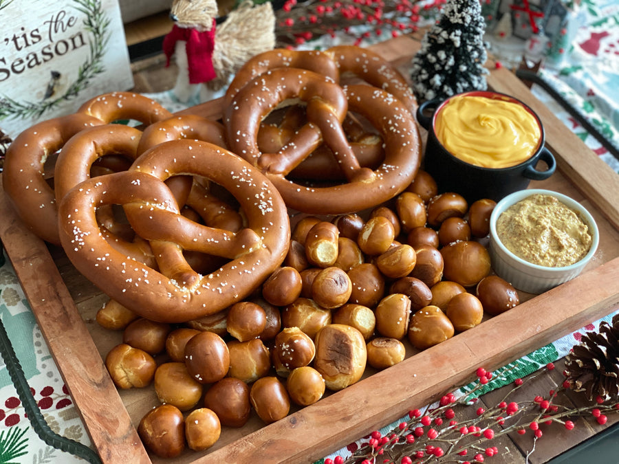 Holiday Bavarian Soft Pretzel Twists and Bites Gift Pack