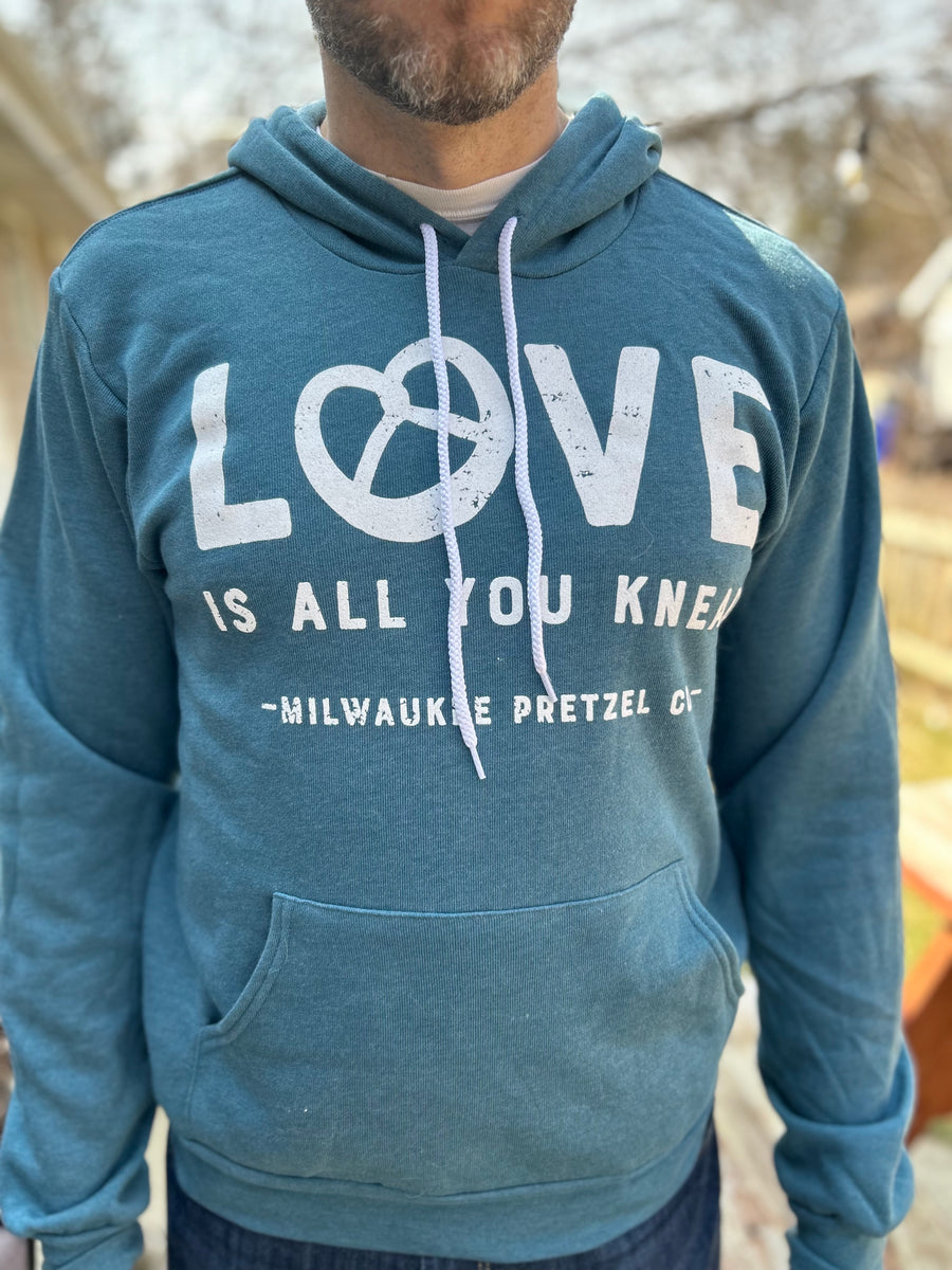 "Love is all you knead" Adult Fleece-lined sweatshirt